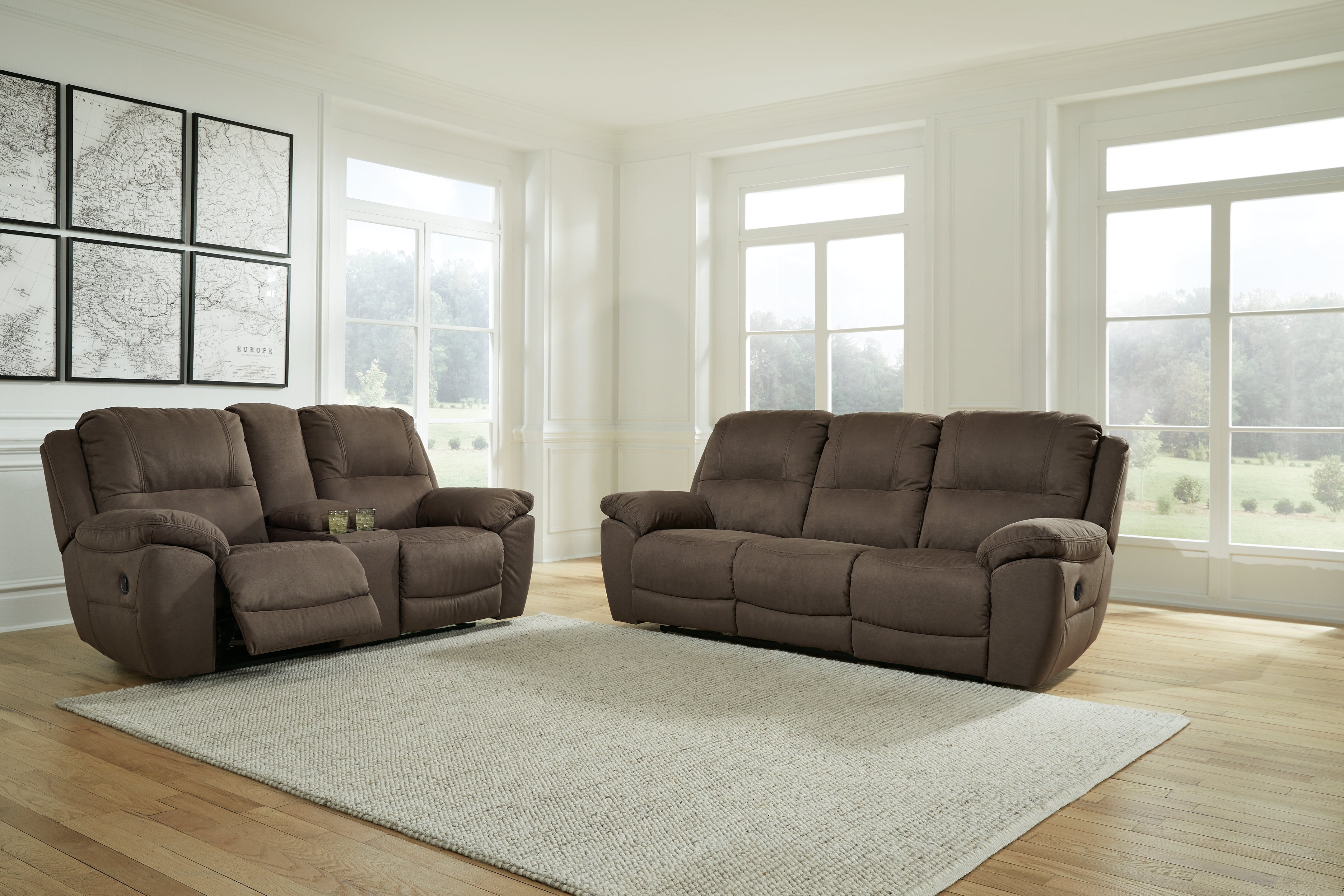 Best Furniture Outlet - Ashley Furniture - Next-Gen Gaucho Reclining Sofa and Loveseat - Reclining Sofa and Loveseat / Espresso - 54204U1