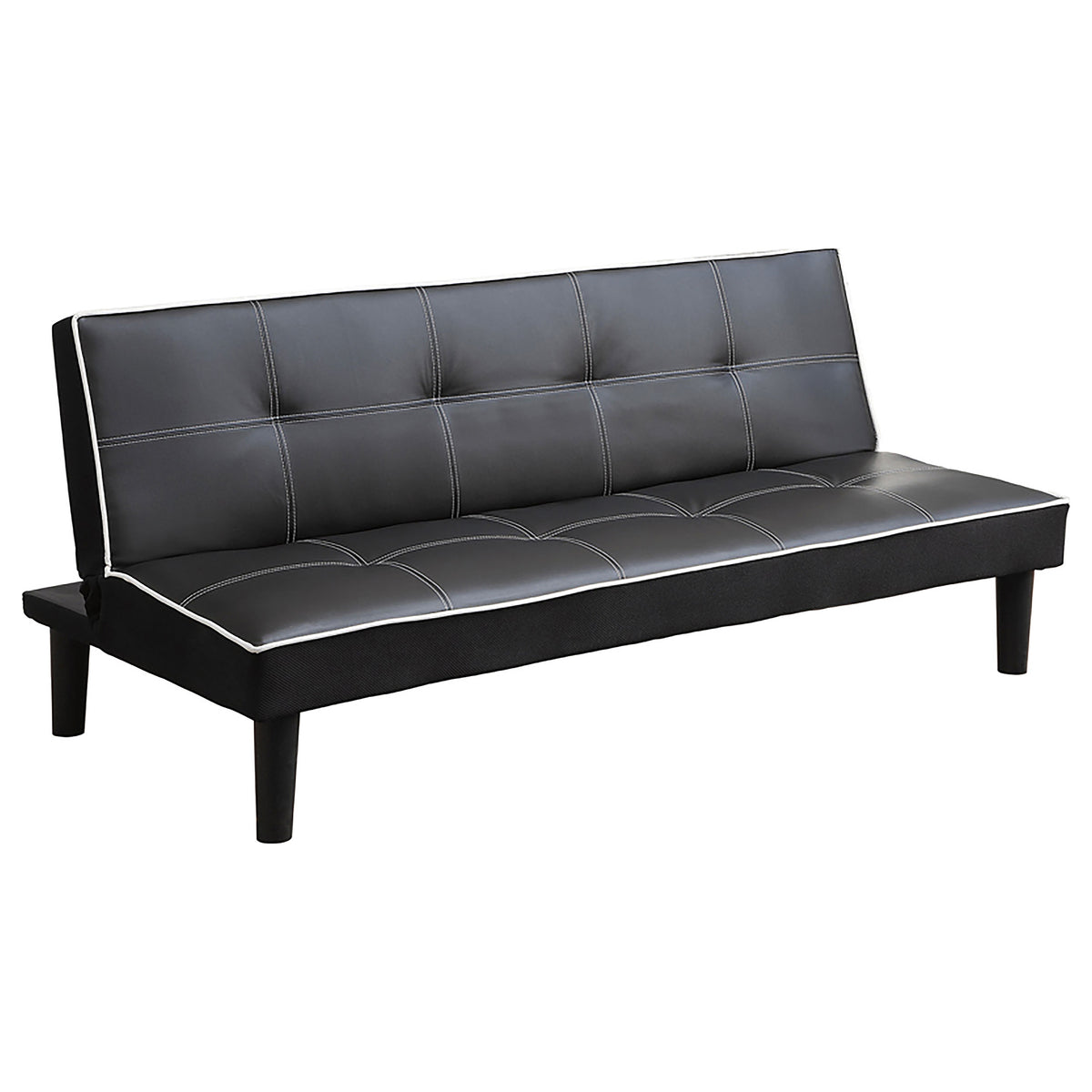 Best Furniture Outlet - Coaster - Katrina Upholstered Tufted Convertible Sofa Bed Black - 550044