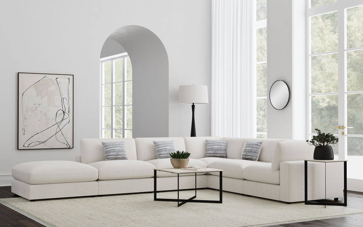 Best Furniture Outlet - Coaster - Serene 6-piece Upholstered Modular Sectional Sofa Beige - 551321-SET
