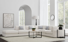 Best Furniture Outlet - Coaster - Serene 6-piece Upholstered Modular Sectional Sofa Beige - 551321-SET