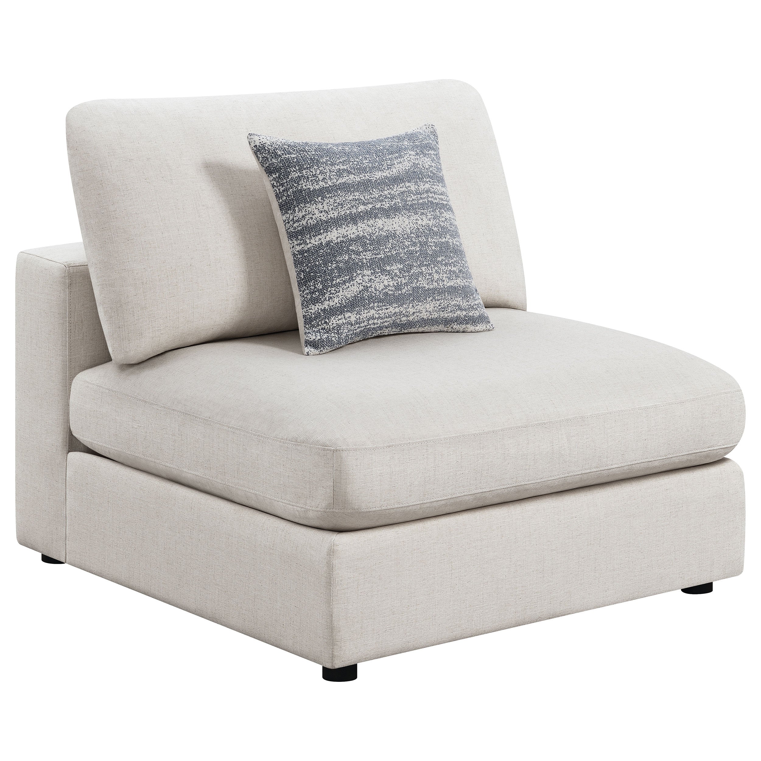 Best Furniture Outlet - Coaster - Serene Upholstered Armless Chair Beige - 551321
