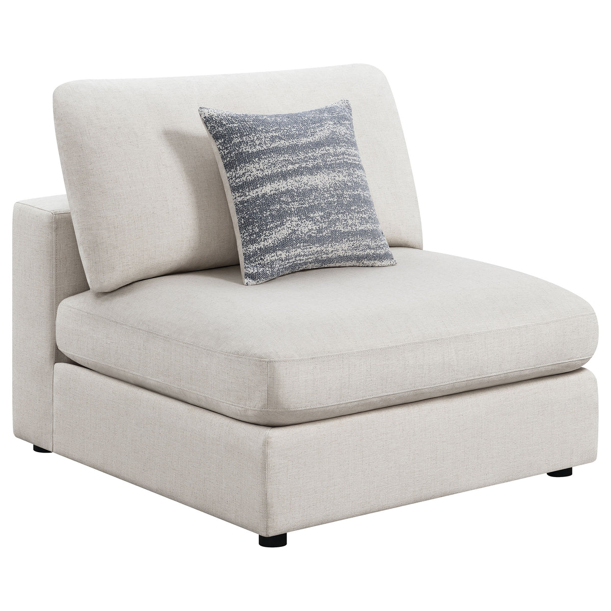 Best Furniture Outlet - Coaster - Serene Upholstered Armless Chair Beige - 551321