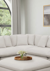 Hobson Upholstered Corner Ivory