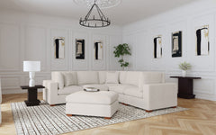Best Furniture Outlet - Coaster - Lakeview 6-piece Upholstered Modular Sectional Sofa Ivory - 551461-SETA