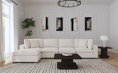 Best Furniture Outlet - Coaster - Lakeview 5-piece Upholstered Modular Sectional Sofa Ivory - 551461-SETB