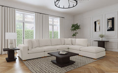 Best Furniture Outlet - Coaster - Lakeview 6-piece Upholstered Modular Sectional Sofa Ivory - 551461-SET