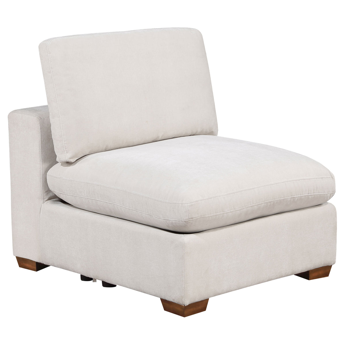 Best Furniture Outlet - Coaster - Lakeview Upholstered Armless Chair Ivory - 551461