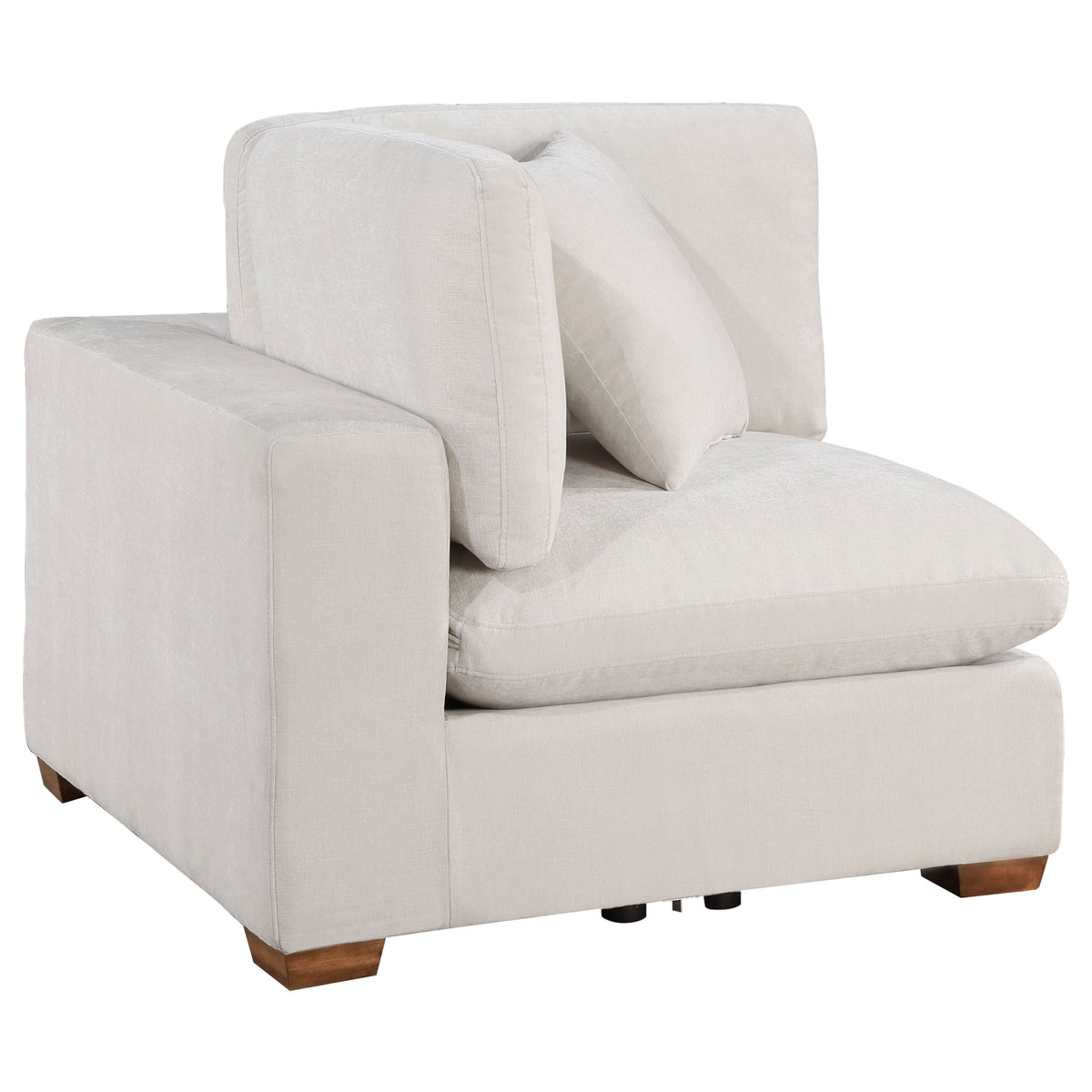 Best Furniture Outlet - Coaster - Lakeview Upholstered Corner Chair Ivory - 551462