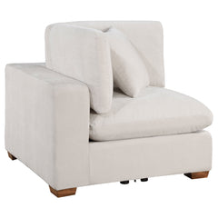 Best Furniture Outlet - Coaster - Lakeview Upholstered Corner Chair Ivory - 551462