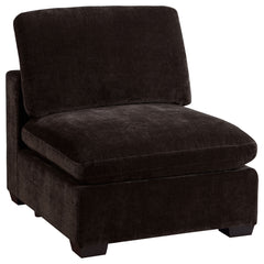 Lakeview 5-piece Upholstered Modular Sectional Chocolate