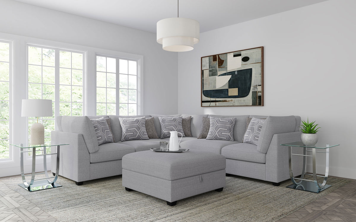 Best Furniture Outlet - Coaster - Cambria 6-piece Upholstered Modular Sectional Sofa Grey - 551511-S6B