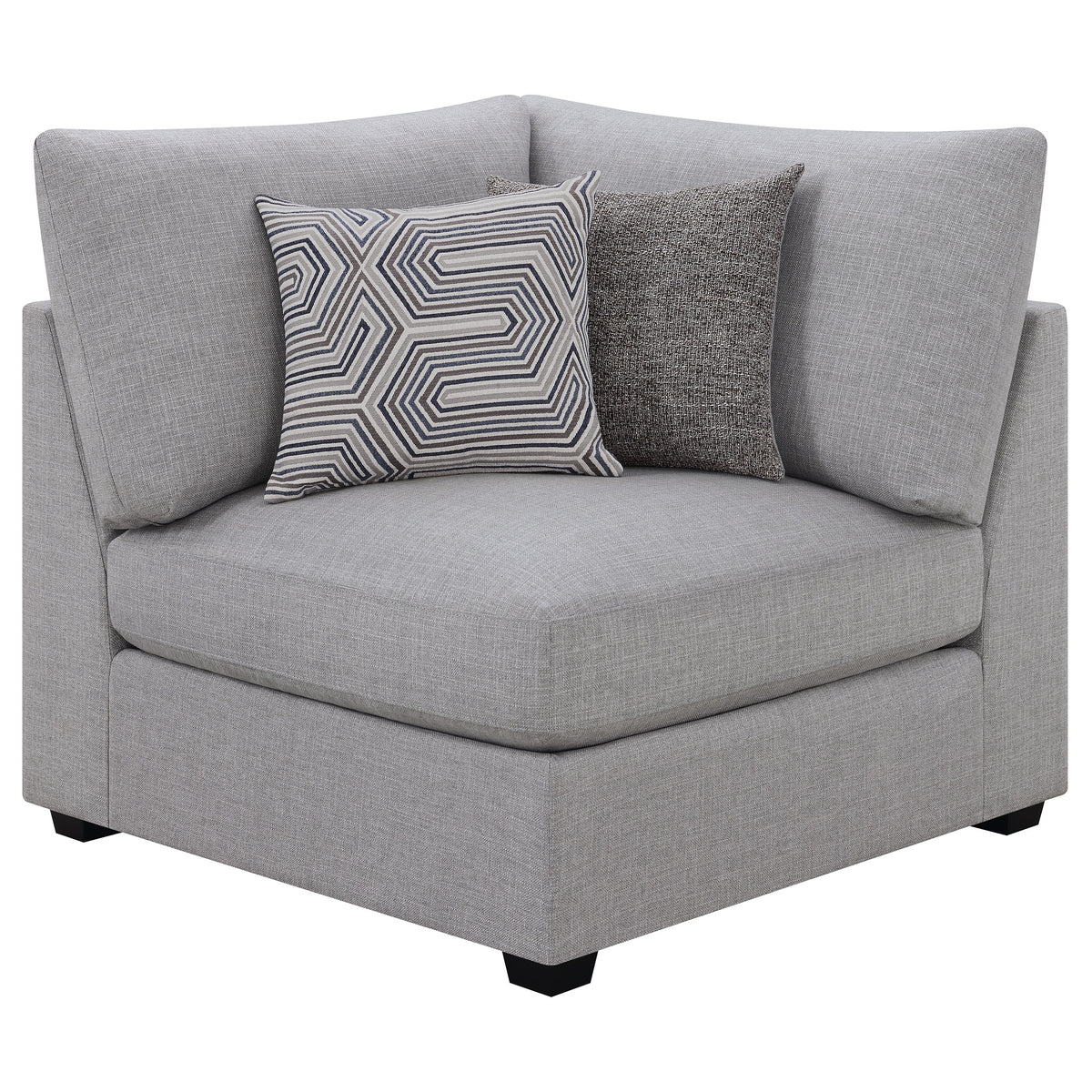 Best Furniture Outlet - Coaster - Cambria Upholstered Corner Grey - 551512