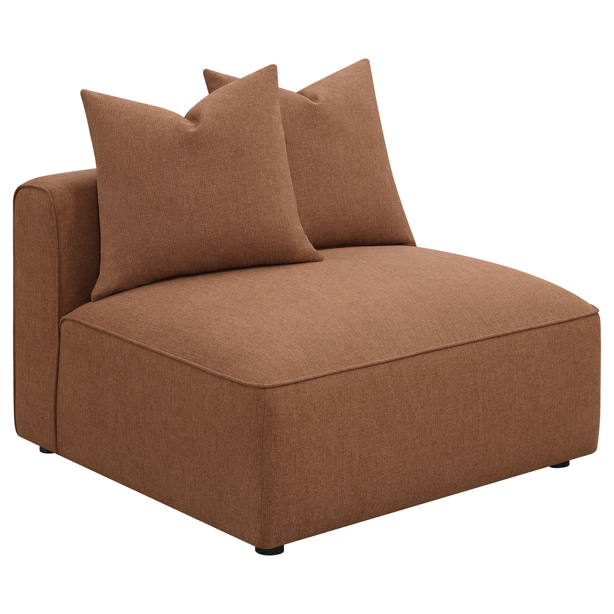 Best Furniture Outlet - Coaster - Jennifer Upholstered Armless Chair Terracotta - 551591