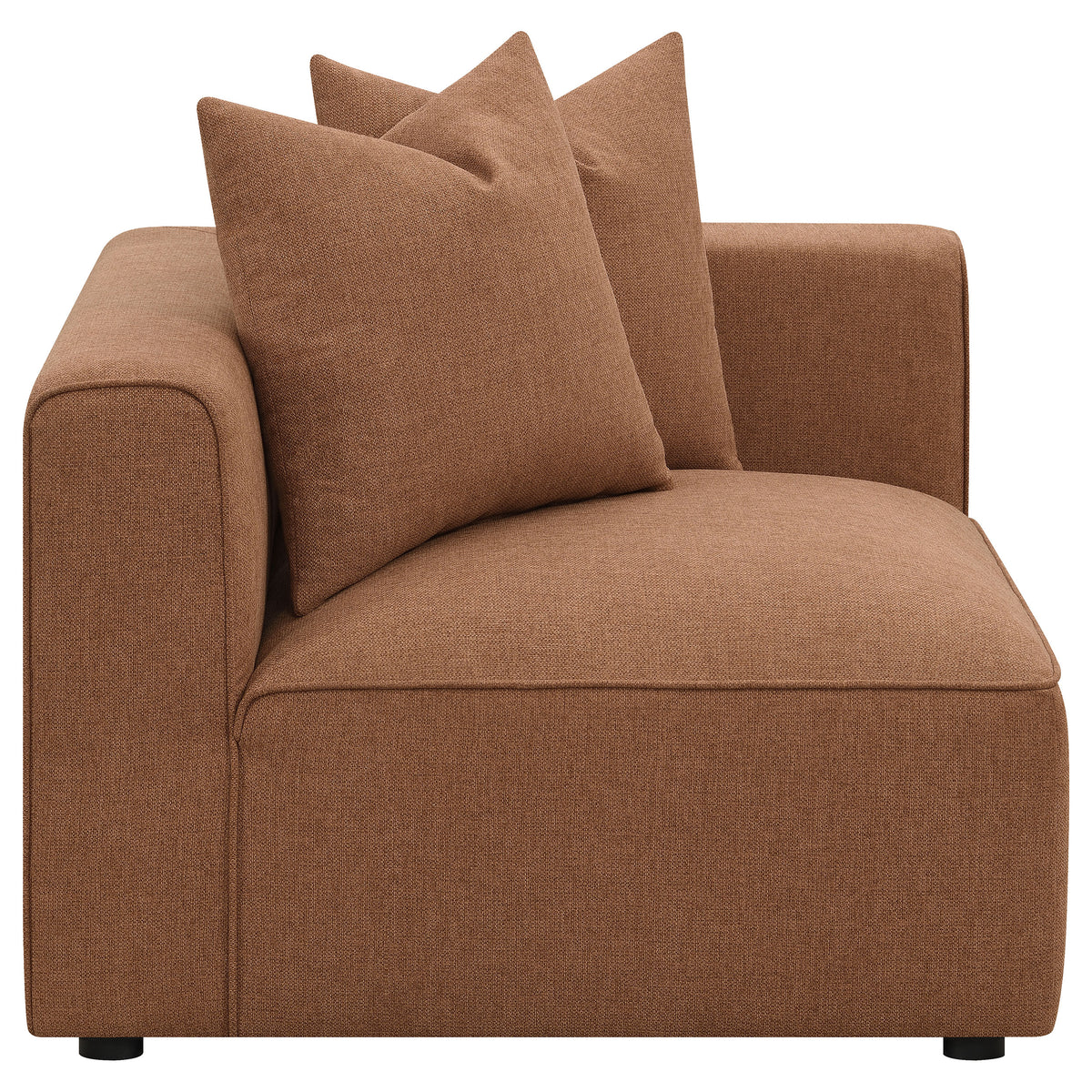 Best Furniture Outlet - Coaster - Jennifer Upholstered Corner Chair Terracotta - 551592