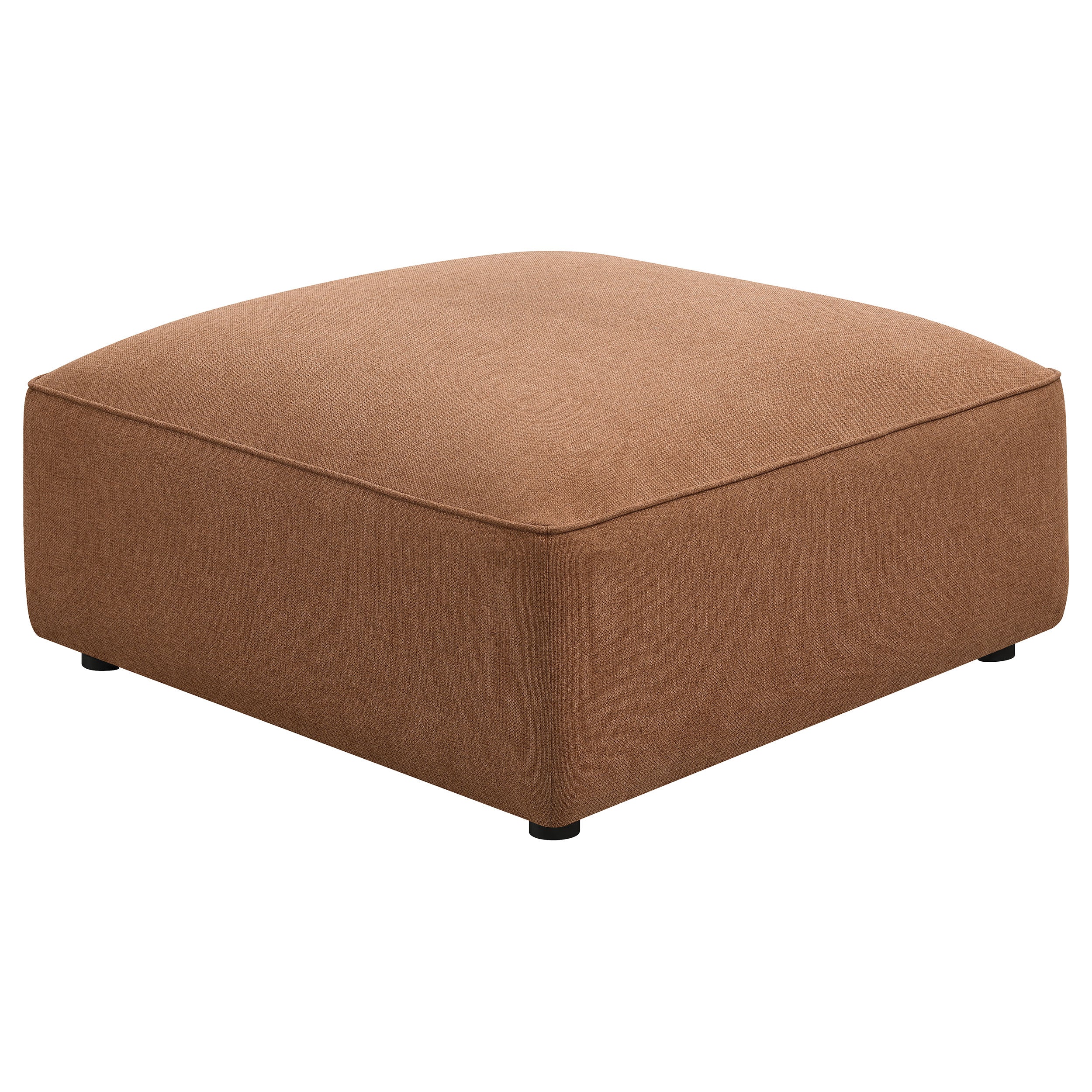 Best Furniture Outlet - Coaster - Jennifer Square Upholstered Ottoman Terracotta - 551593