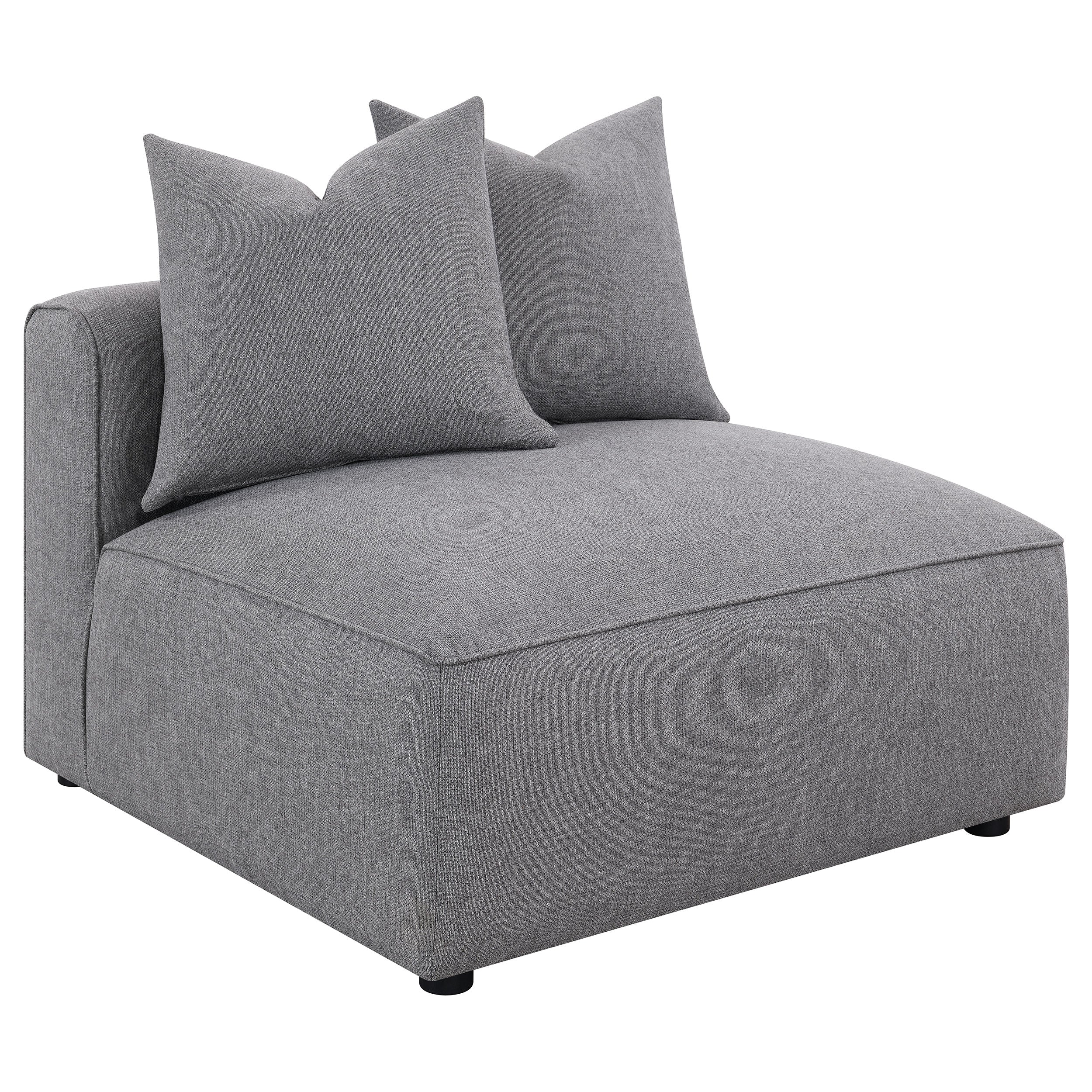 Best Furniture Outlet - Coaster - Jennifer Upholstered Armless Chair Grey - 551594