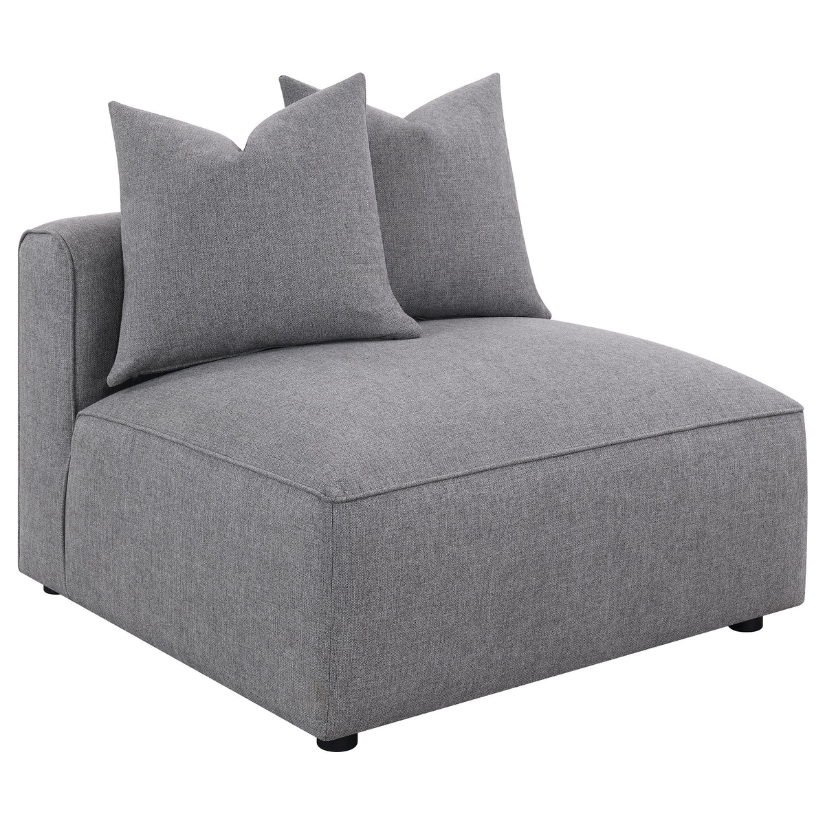 Best Furniture Outlet - Coaster - Jennifer Upholstered Armless Chair Grey - 551594