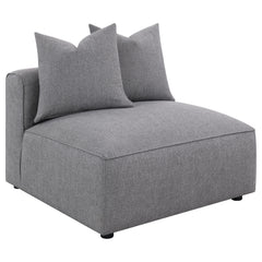 Best Furniture Outlet - Coaster - Jennifer Upholstered Armless Chair Grey - 551594