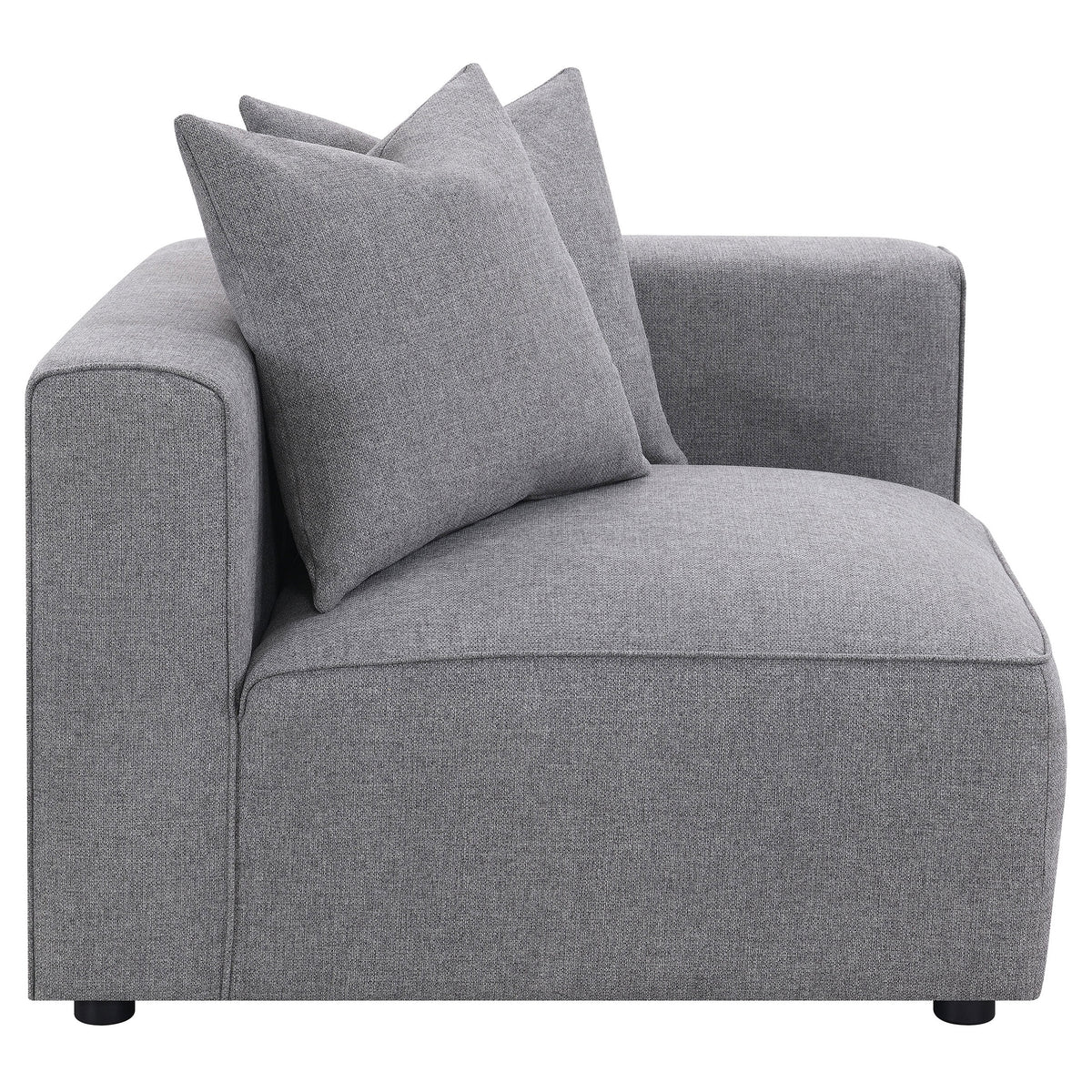 Best Furniture Outlet - Coaster - Jennifer Upholstered Corner Chair Grey - 551595