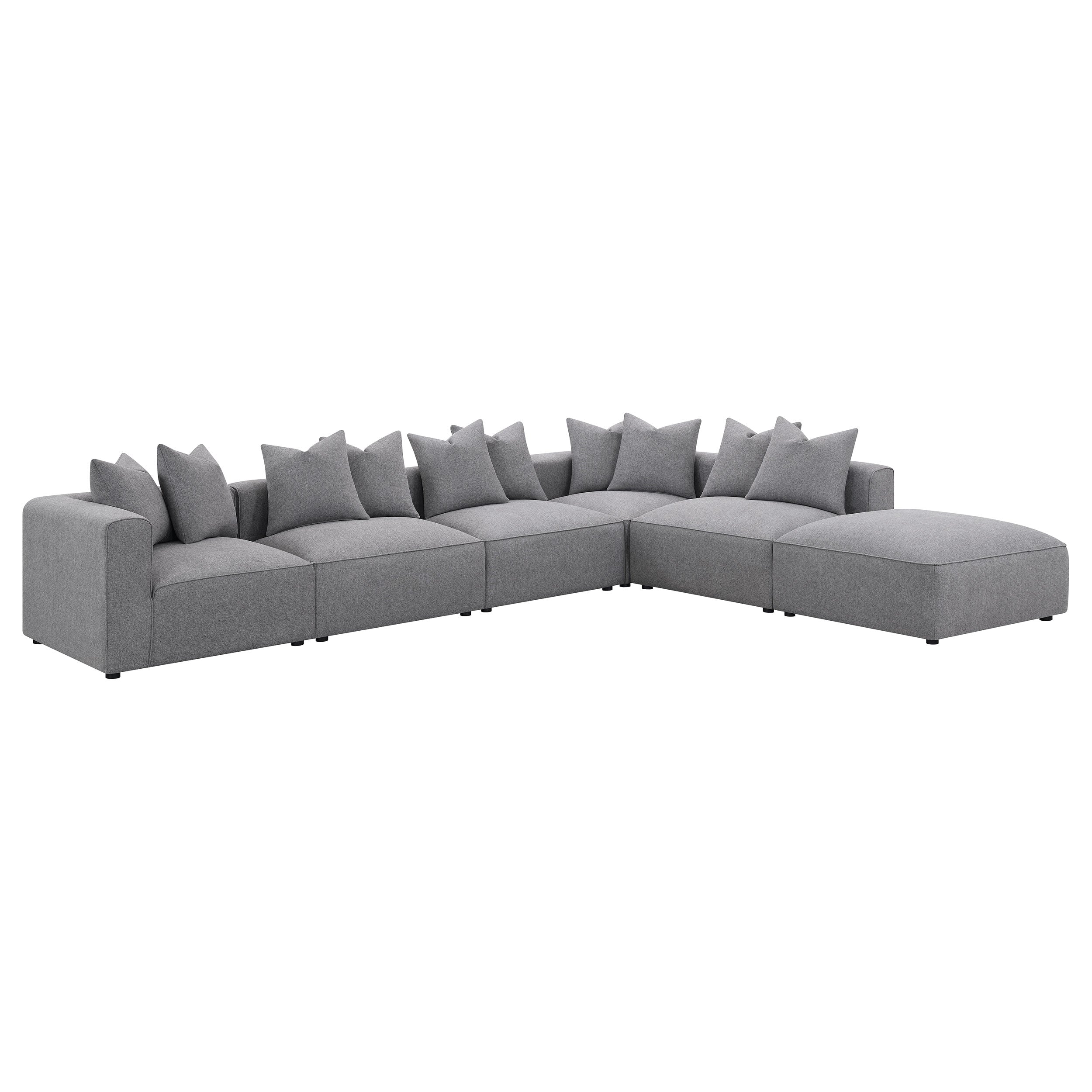 Jennifer Upholstered Corner Chair Grey