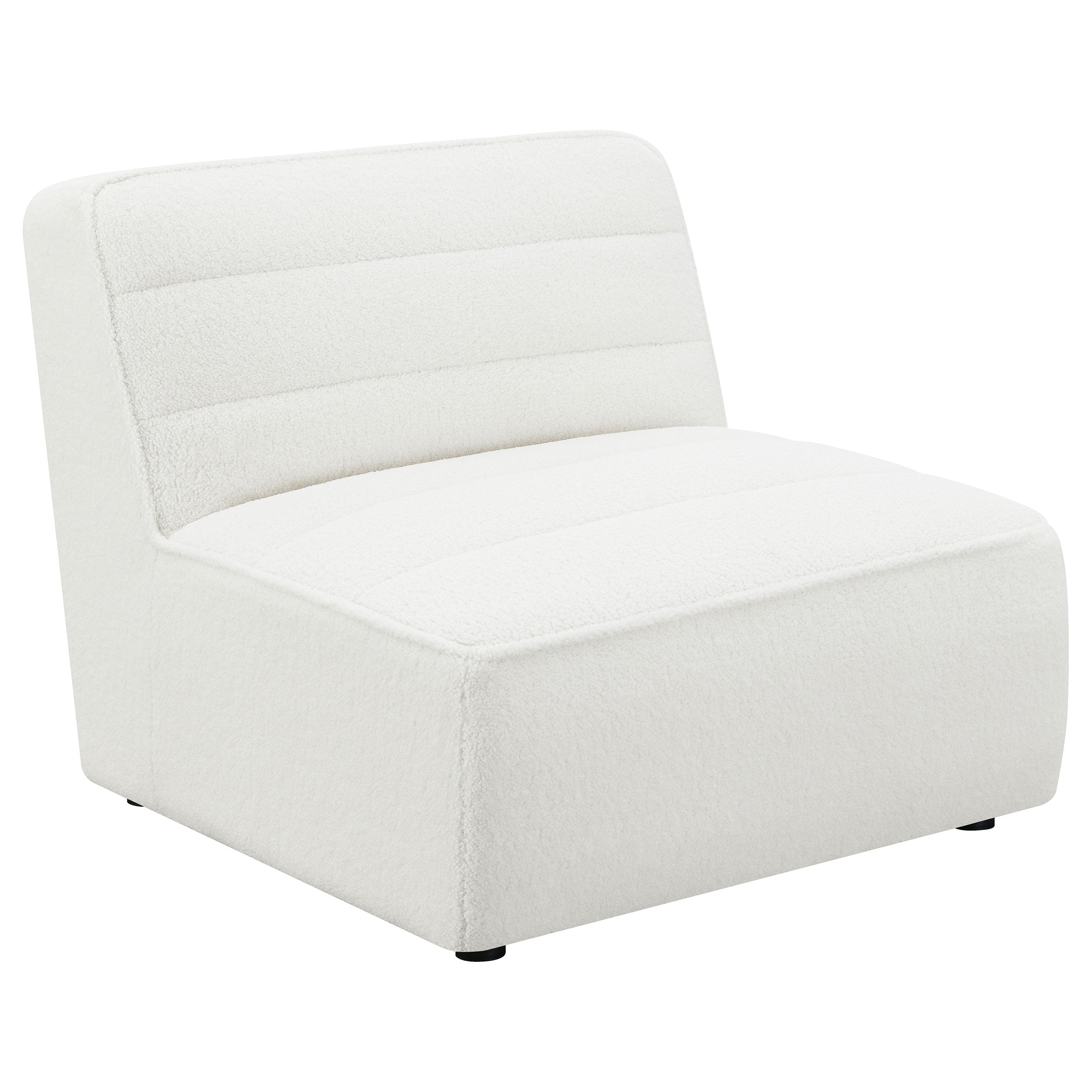 Best Furniture Outlet - Coaster - Sunny Upholstered Armless Chair Natural - 551621