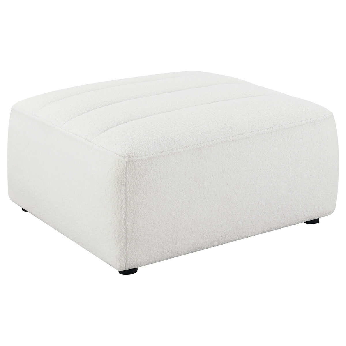 Best Furniture Outlet - Coaster - Sunny Square Upholstered Ottoman Natural - 551623