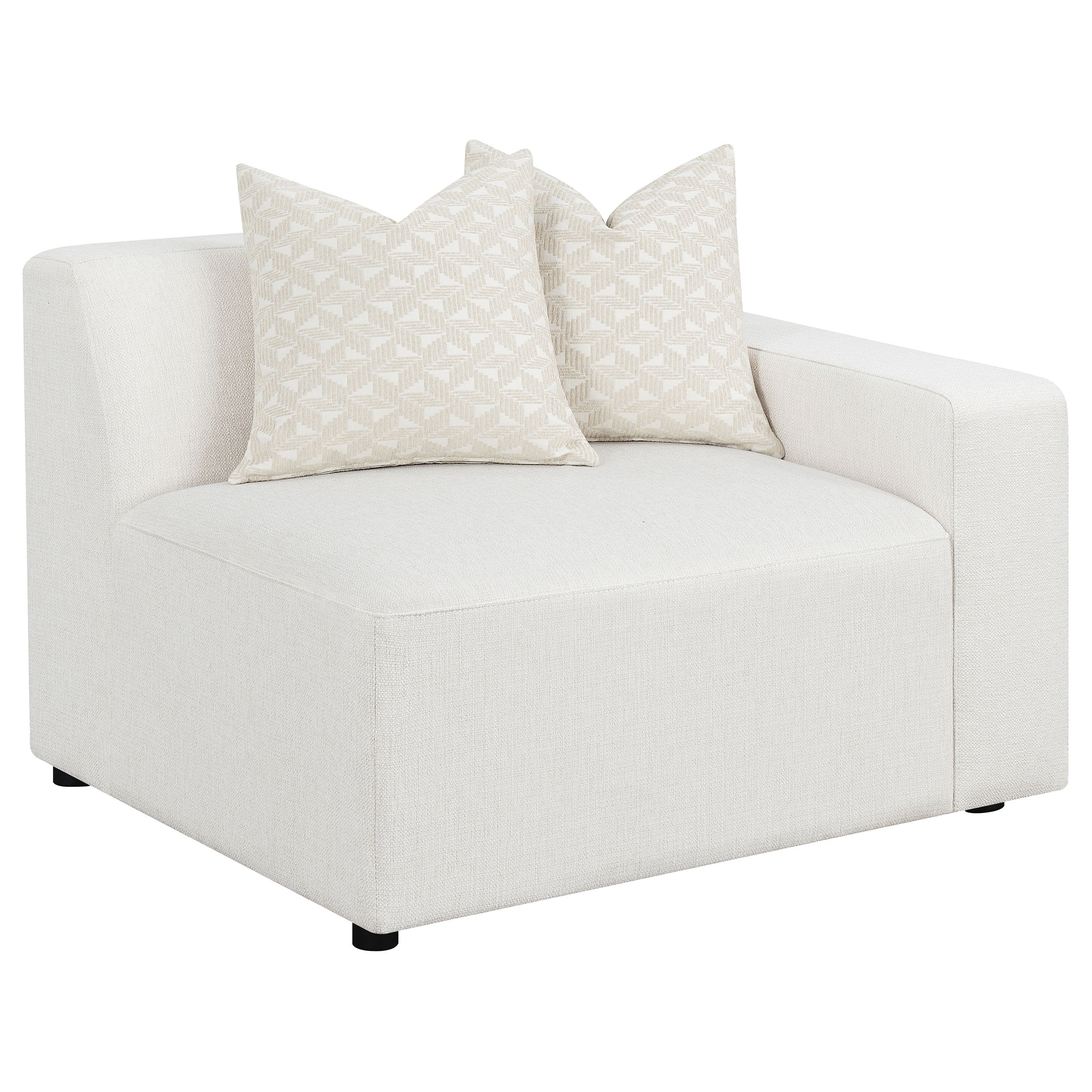 Best Furniture Outlet - Coaster - Freddie Upholstered RAF Chair Pearl - 551644RAF