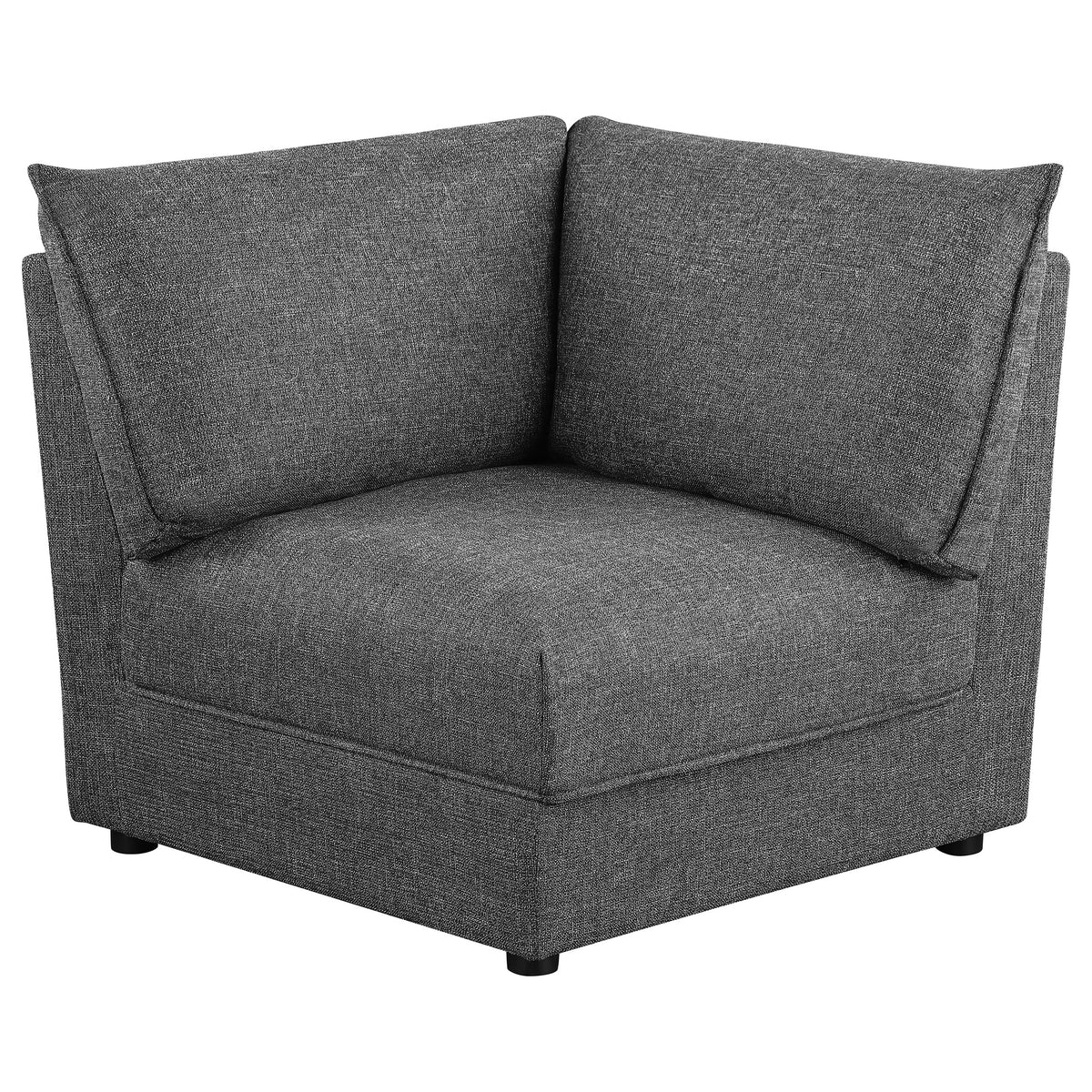 Best Furniture Outlet - Coaster - Sasha Upholstered Corner Chair Barely Black - 551682