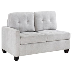 Best Furniture Outlet - Coaster - Georgina Upholstered LAF Chair Steel Beige - 551708LAF