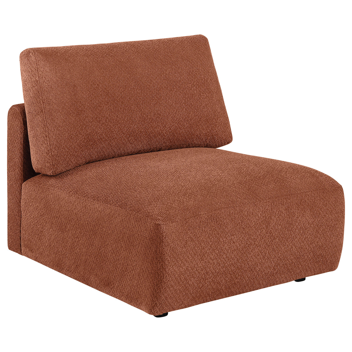 Best Furniture Outlet - Coaster - Elysia Fabric Upholstered Modular Armless Chair Coral - 551891