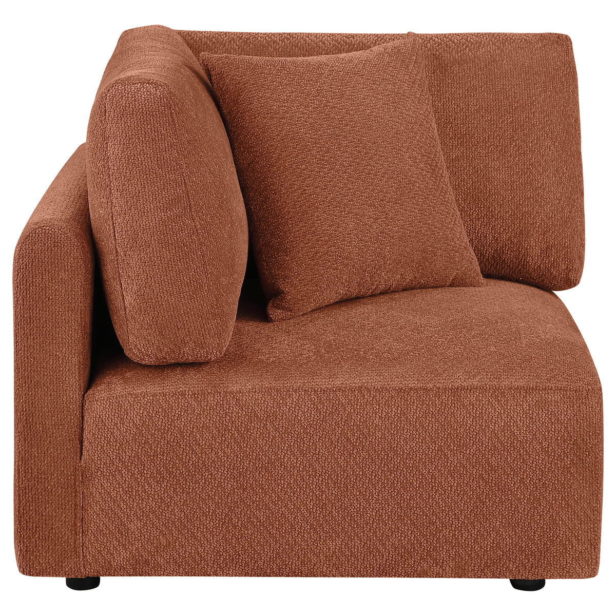 Best Furniture Outlet - Coaster - Elysia Fabric Upholstered Modular Corner Chair Coral - 551892