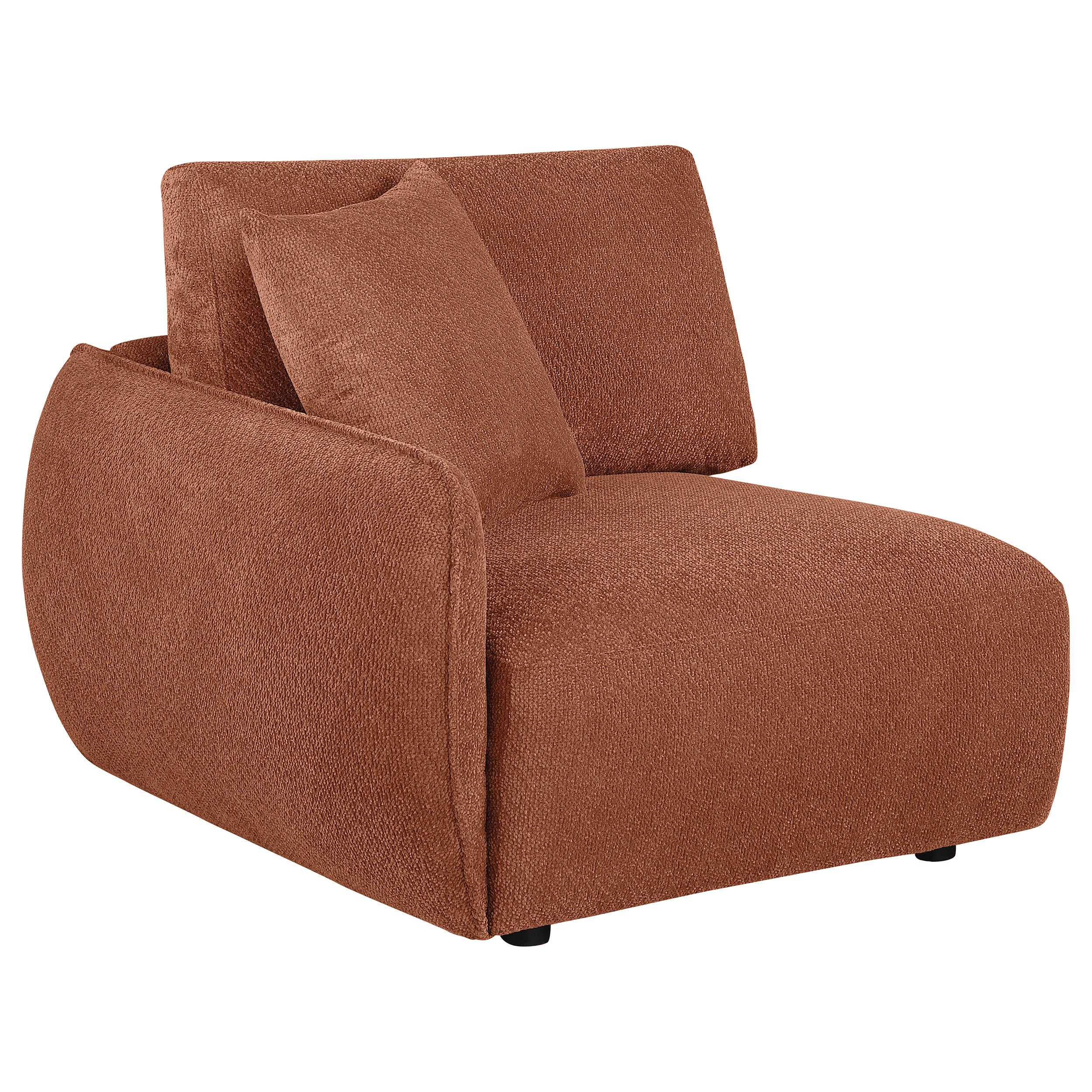 Best Furniture Outlet - Coaster - Elysia Fabric Upholstered Modular LAF Chair Coral - 551894LAF