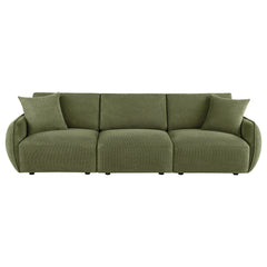 Elysia Fabric Upholstered Modular Lounge Sofa Green