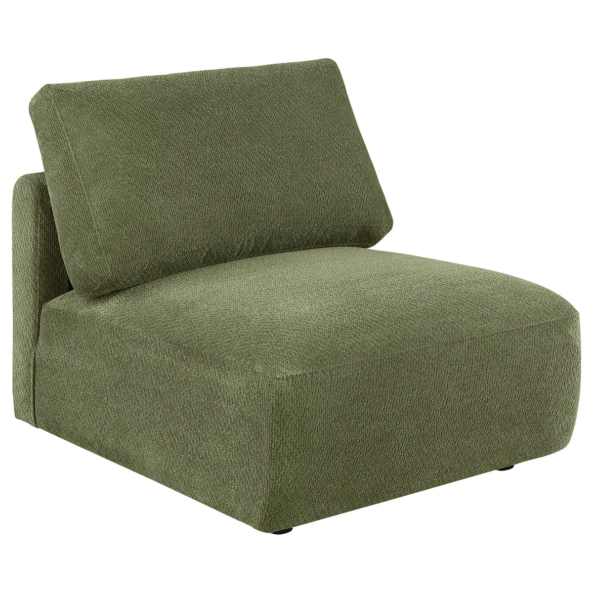 Best Furniture Outlet - Coaster - Elysia Fabric Upholstered Modular Armless Chair Green - 551895