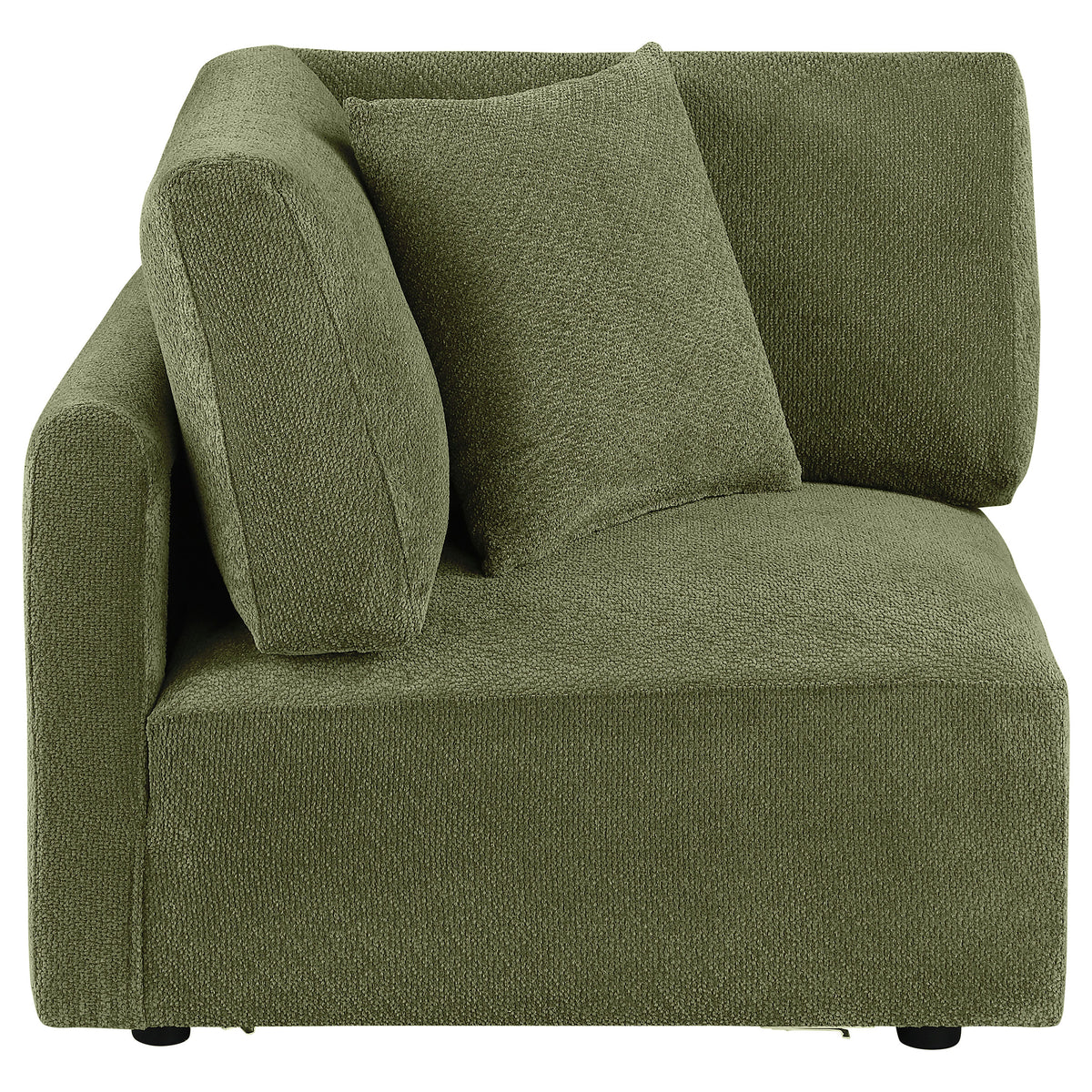 Best Furniture Outlet - Coaster - Elysia Fabric Upholstered Modular Corner Chair Green - 551896