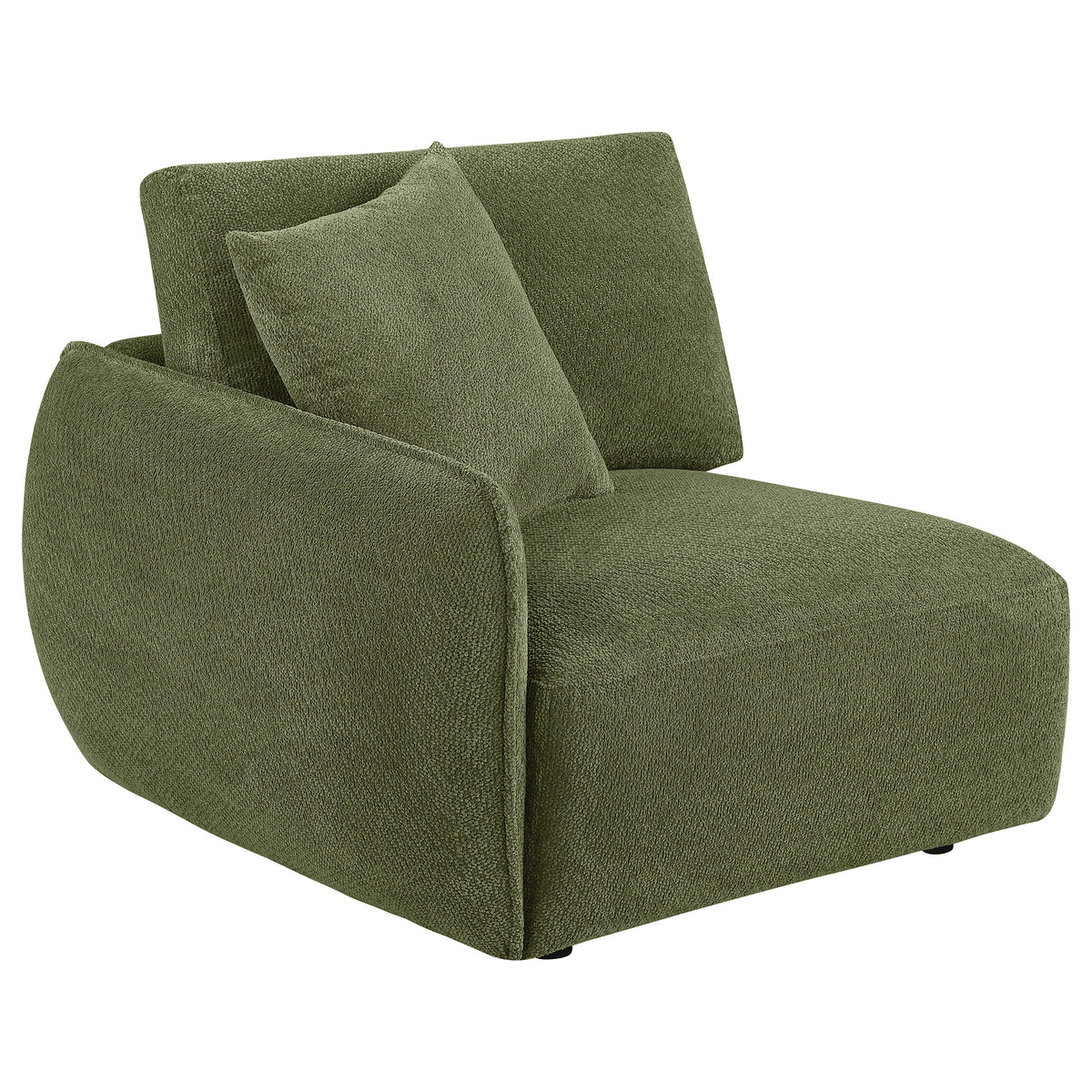 Best Furniture Outlet - Coaster - Elysia Fabric Upholstered Modular LAF Chair Green - 551898LAF