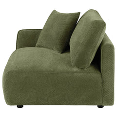 Elysia Fabric Upholstered Modular LAF Chair Green