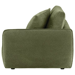 Elysia Fabric Upholstered Modular RAF Chair Green