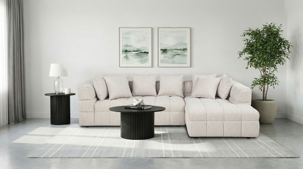 Best Furniture Outlet - Coaster - Amara 2-Piece Upholstered Sectional Sofa - 551911-SETB