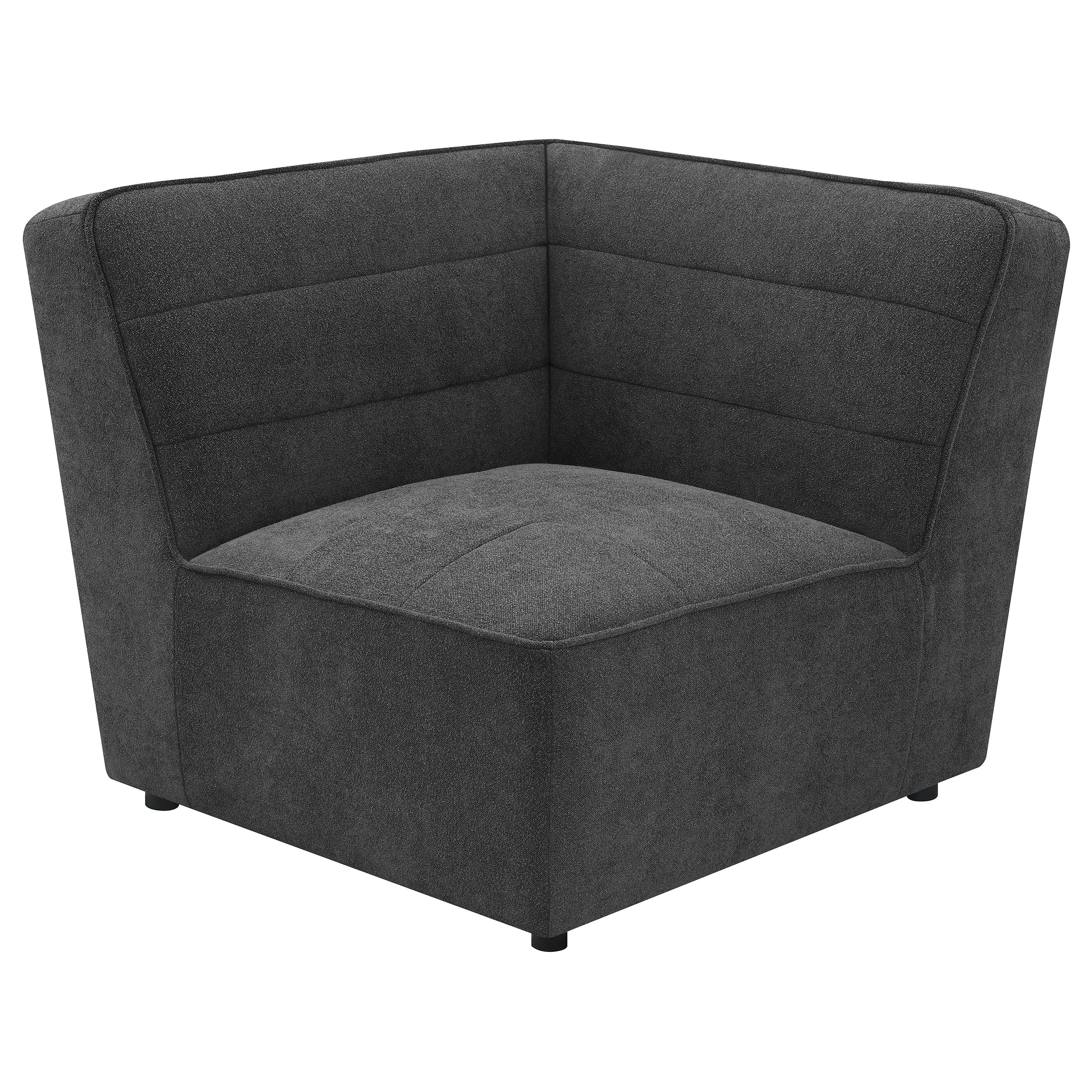 Sunny 6-piece Upholstered Modular Sectional Sofa Charcoal