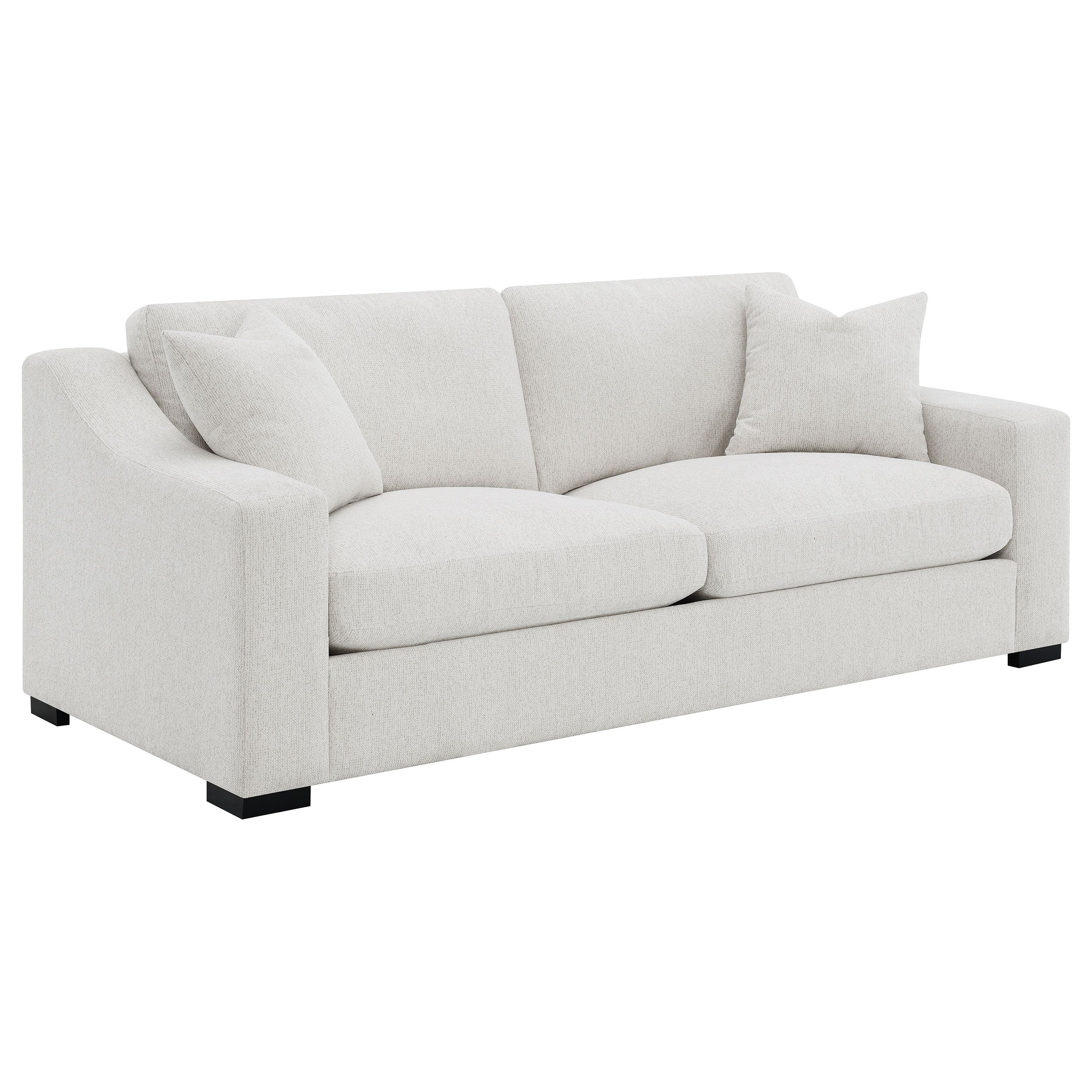 Best Furniture Outlet - Coaster - Ashlyn Fabric Upholstered Track Arm Sofa Sand - 552091