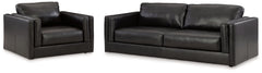 Best Furniture Outlet - Ashley Furniture - Amiata Sofa and Oversized Chair - Sofa and Oversized Chair - 57405U2