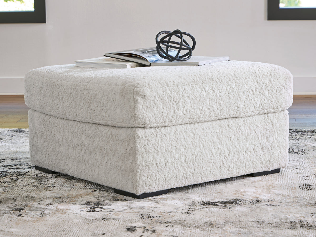 Best Furniture Outlet - Ashley Furniture - Cuddle Plush Living Room - Oversized Accent Ottoman / Arctic - PC5910608