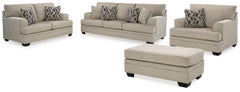 Stonemeade Sofa, Loveseat, Oversized Chair and Ottoman