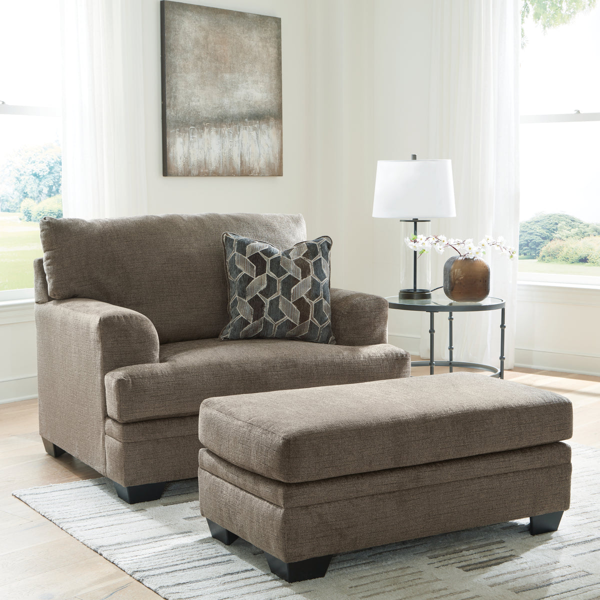 Best Furniture Outlet - Ashley Furniture - Stonemeade Oversized Chair and Ottoman - Oversized Chair and Ottoman - 59505U2