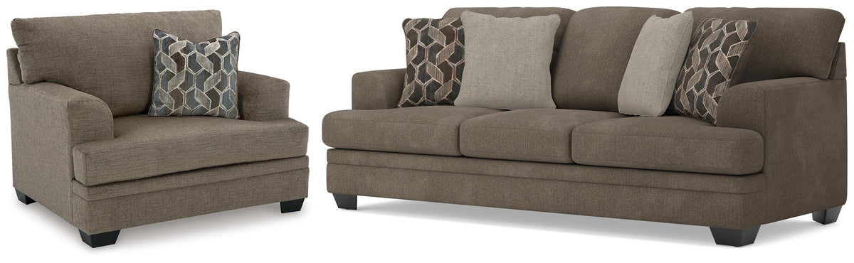 Best Furniture Outlet - Ashley Furniture - Stonemeade Queen Sofa Sleeper and Oversized Chair - Queen Sofa Sleeper and Oversized Chair - 59505U14