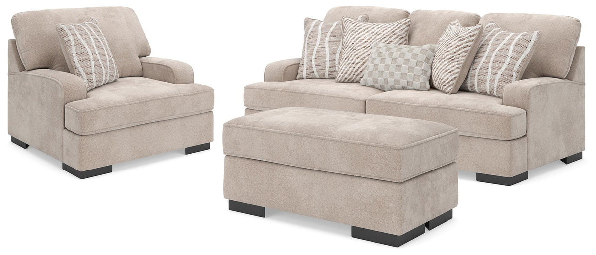 Best Furniture Outlet - Ashley Furniture - High Profile Sofa, Oversized Chair and Ottoman - Sofa, Oversized Chair and Ottoman - 59902U1