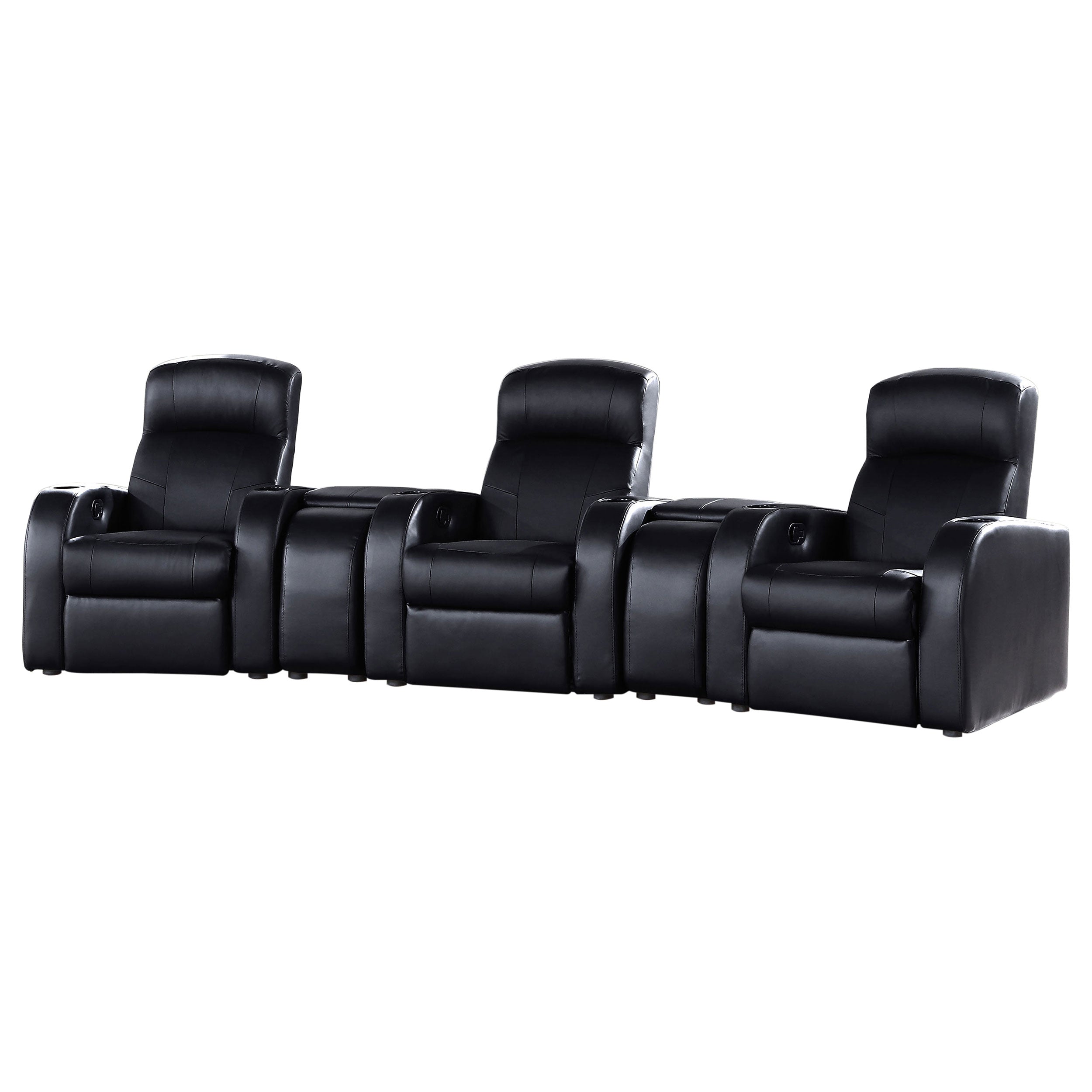 Best Furniture Outlet - Coaster - Cyrus 5-piece Upholstered Home Theater Seating - 600001-S3A