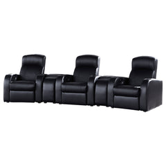 Best Furniture Outlet - Coaster - Cyrus 5-piece Upholstered Home Theater Seating - 600001-S3A