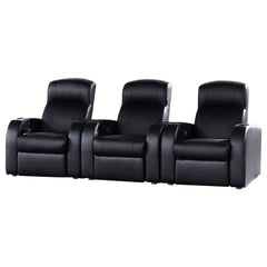 Best Furniture Outlet - Coaster - Cyrus 3-piece Upholstered Home Theater Seating - 600001-S3B